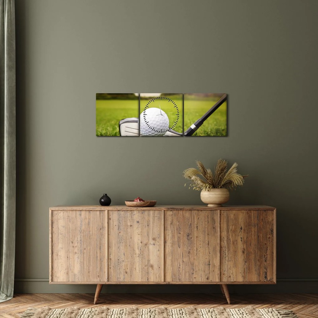 Obraz - Golf (s hodinami) (90x30 cm)
