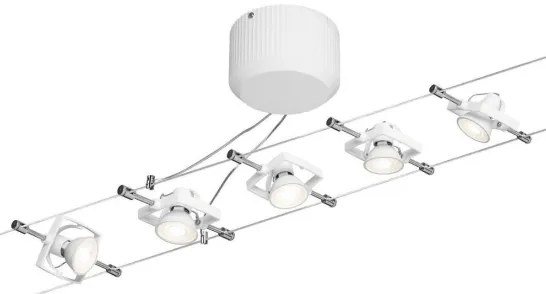 Paulmann 94149 - SADA 5xGU5,3/10W Bodové svietidlo do lankového systému TECH 230V