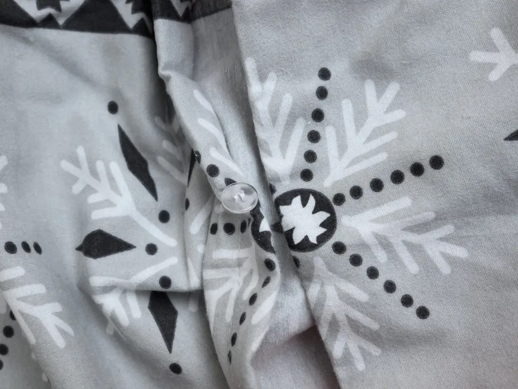 Flanelové obliečky SNOWY FOREST sivá Rozmer obliečky: 70 x 90 cm | 140 x 200 cm