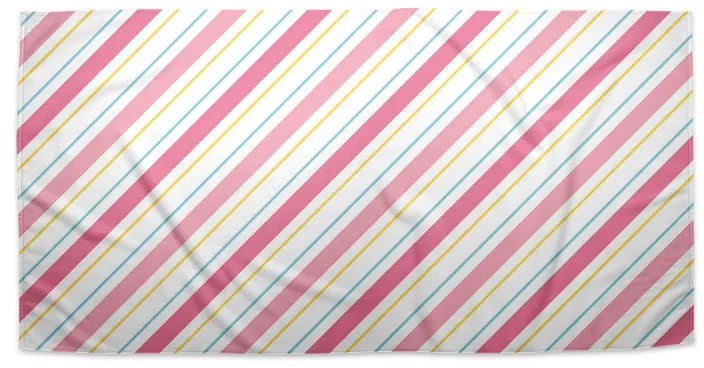 Sablio Uterák Štvorfarebné pruhy - 50x100 cm