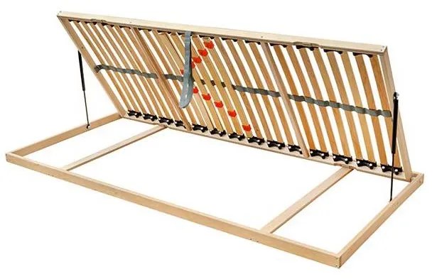 Pružný lamelový rošt s bočným výklopom na piesty ODENSE 200x90 cm pravý