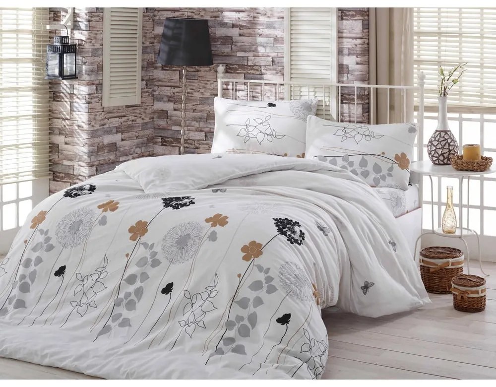 Predĺžené biele obliečky na dvojlôžko 240x220 cm Atlantis – Mijolnir