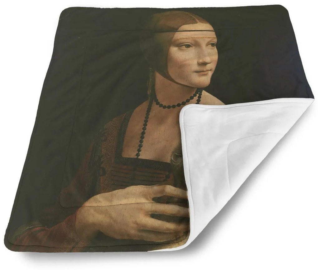 Sablio Deka pre bábätko Dáma s hranostajom - Leonardo da Vinci - 80x100 cm