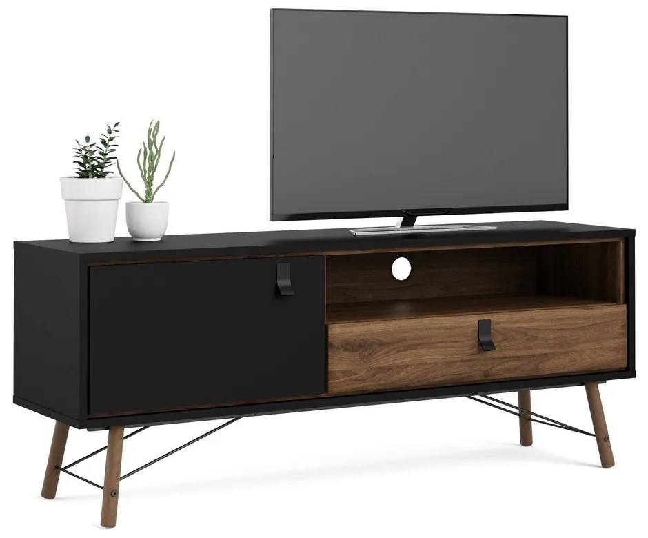 Čierny TV stolík Tvilum Ry