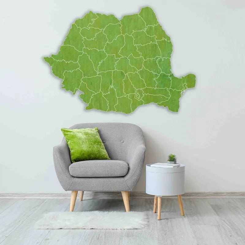Drevená mapa na stenu Rumunsko| SENTOP M006