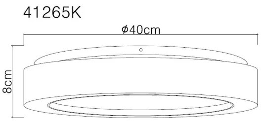 Globo 41265K - LED Stropné svietidlo LIAMI LED/24W/230V pr. 40 cm 4000K biela
