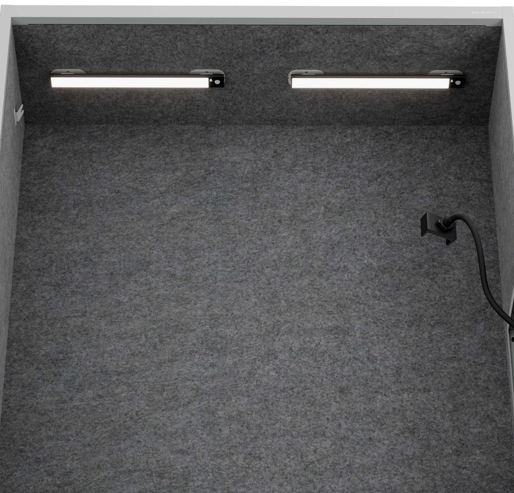 Sally 1150mm korpus Szary - siedzisko Ciemnoszary