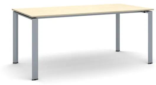 Rokovací stôl INFINITY so sivostriebornou podnožou 1800 x 900 x 750 mm, čerešňa