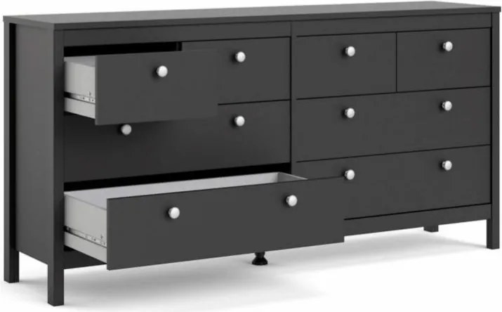 Komoda THREE REE 159,5 cm čierna