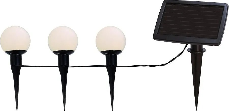 Vonkajšia solárna svetelná LED reťaz Star Trading Balls Combo, dĺžka 5 m