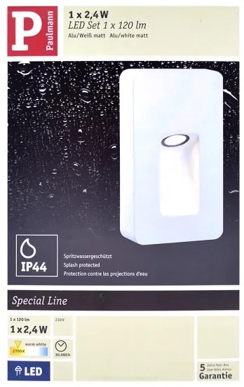 Paulmann 93809 - LED/2,4W IP44 Vonkajšie nástenné svietidlo SPECIAL LINE 230V
