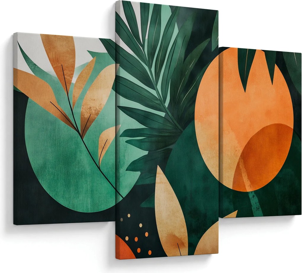 Obraz - Geometrické prírodné motívy (90x60 cm)