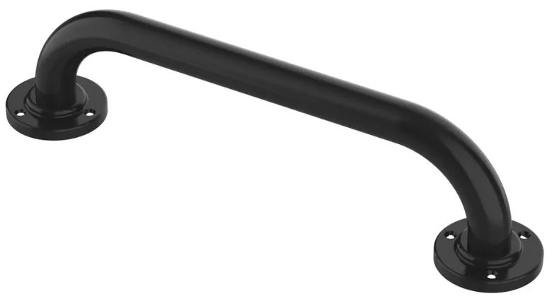 Spirella Držadlo do kúpeľne SAFE, čierna, 30 cm