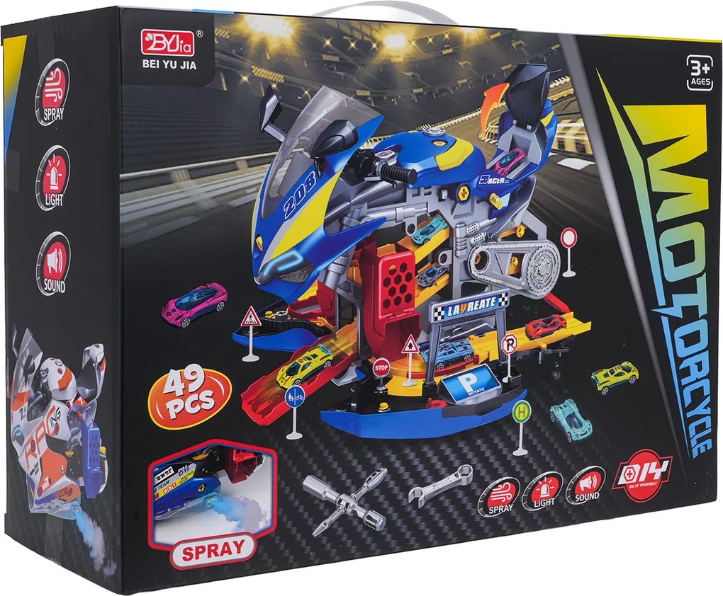 Ramiz Parkovanie MEGA s funkciou dymu Motocykel