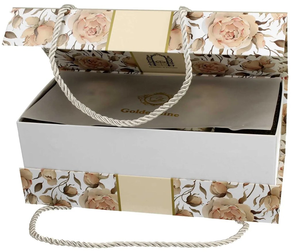 Porcelánový hrnček na nohe Royal English Roses White 320 ml sada 2ks