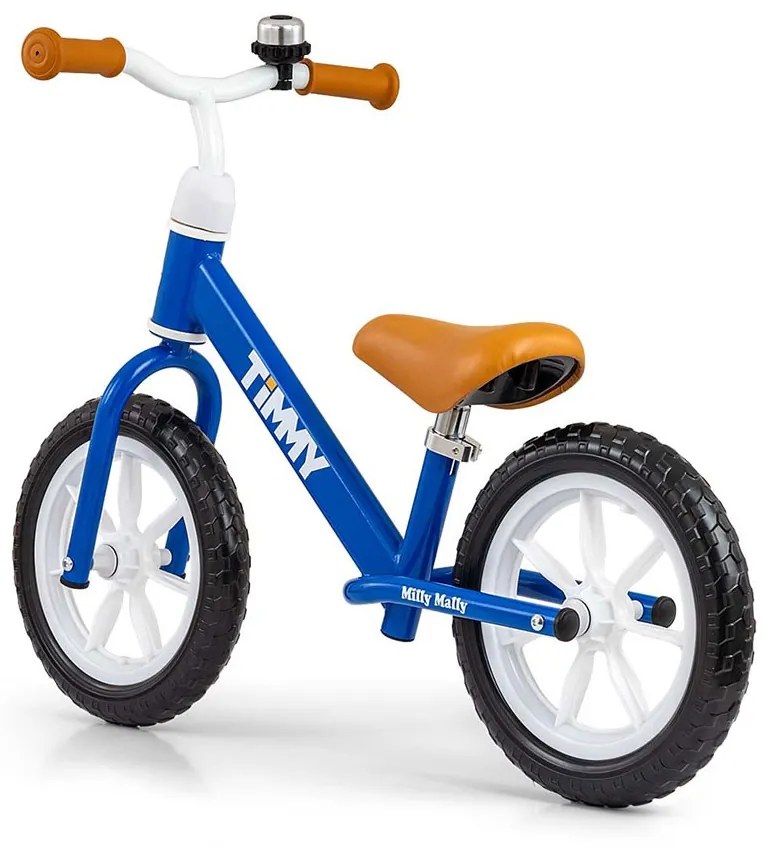 Detský balančný bicykel Milly Mally Timmy Navy