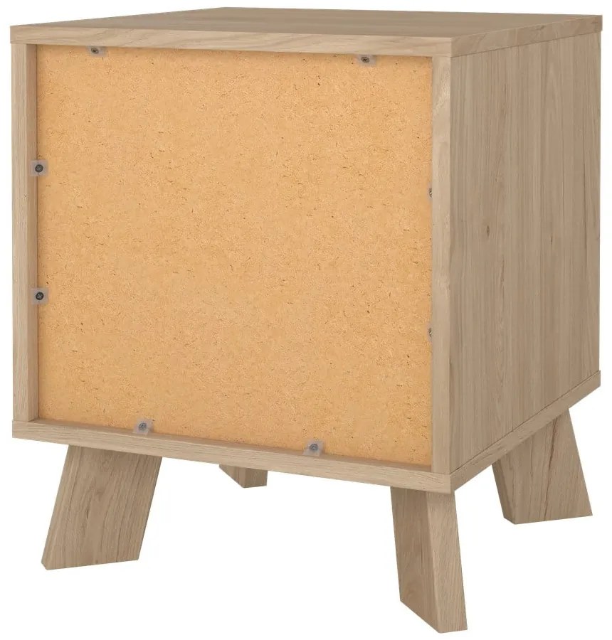 Biely/v prírodnej farbe nočný stolík Ikast – Tvilum