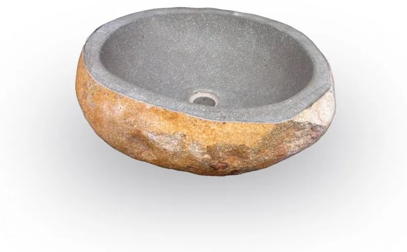 Umývadlo z prírodného riečneho kameňa The Lavabo Cut - malé