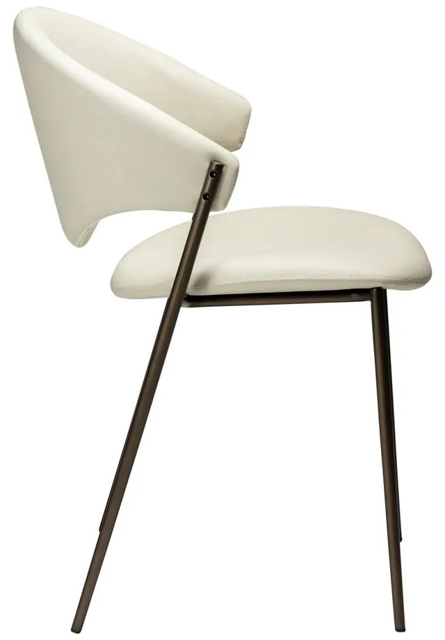 Slonovinová jedálenská stolička z imitácie kože Zone – DAN-FORM Denmark