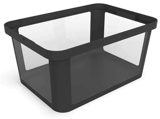 Čierne plastové veko na úložný box 57x39x3 cm Albris – Rotho