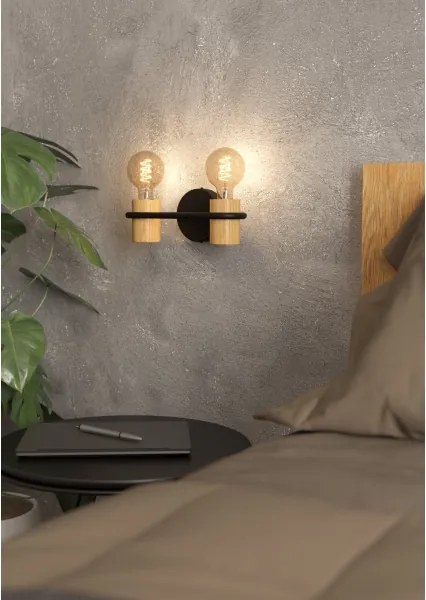 Eglo 43542 - Nástenné svietidlo CHIEVELEY 2xE27/40W/230V