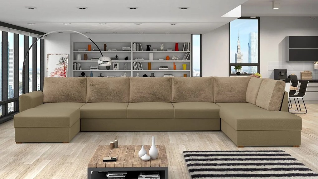 Rohová sedačka Astana Large Premium, Dostupné poťahy: Zoya 01, Strana: Ľavá - U