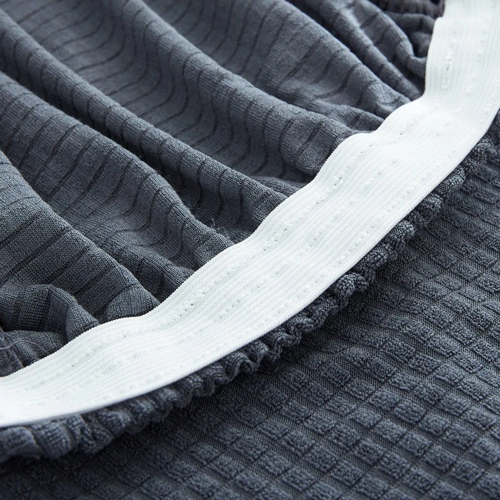 4Home Napínací poťah na stoličku Magic clean tmavosivá, súprava 2 ks