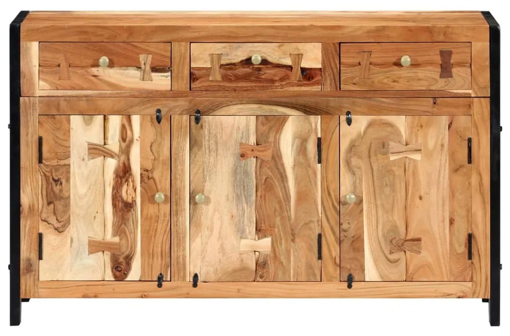 vidaXL Komoda 120x35x75 cm, akáciový masív