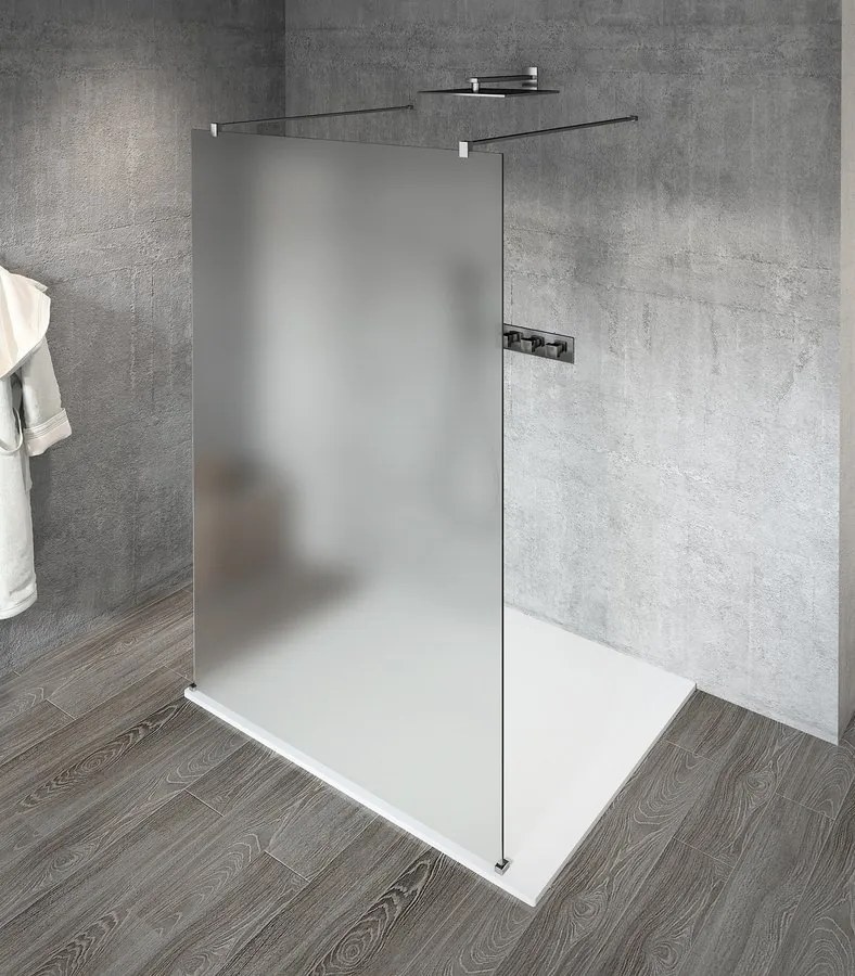 Gelco Gelco, VARIO BLACK jednodielna sprchová zástena na inštaláciu k stene, sklo nordic, 800 mm, GX1580-06