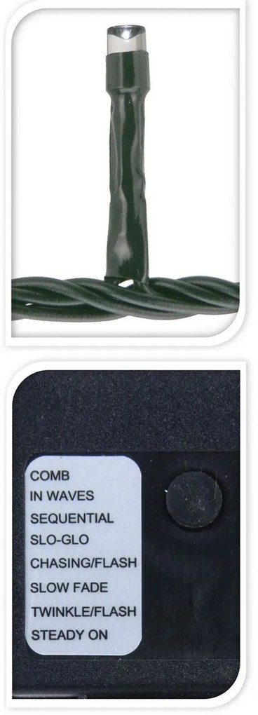 Svetelná vianočná reťaz Twinkle biela, 400 LED, M