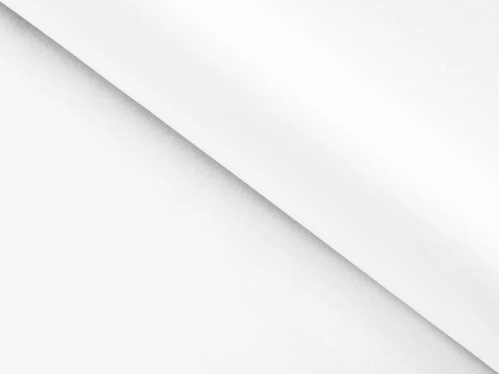 Biante Saténový behúň na stôl polyesterový Satén LUX-L040 Biely 45x160 cm