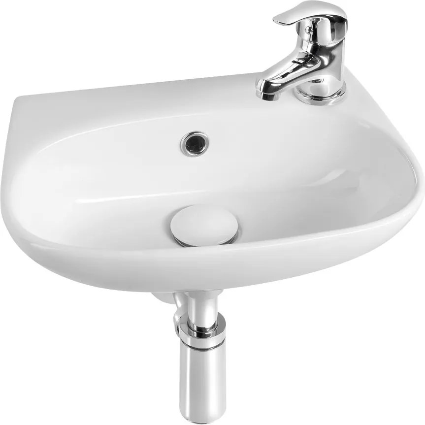 Aqualine Aqualine, VELSA keramické umývadlo 40x29cm, biela, NP479