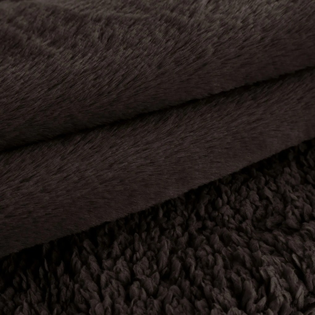 PREHOZ NA POSTEĽ NINA 220X240 CM TMAVOHNEDÝ