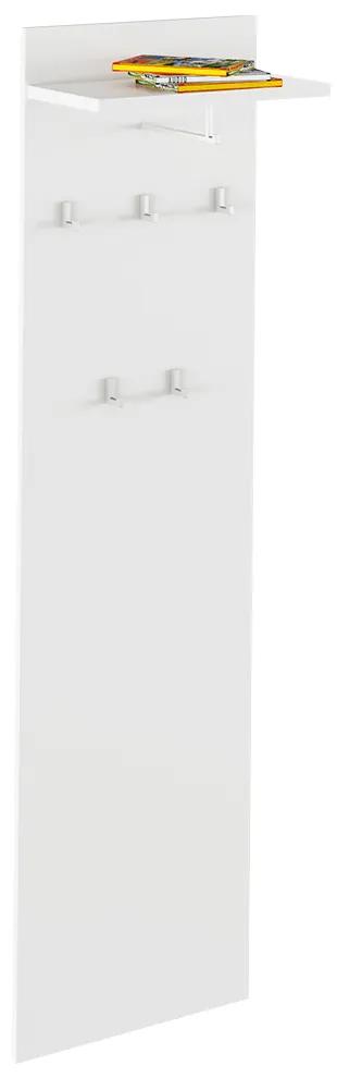 Vešiakový panel, biela, RIOMA TYP 19