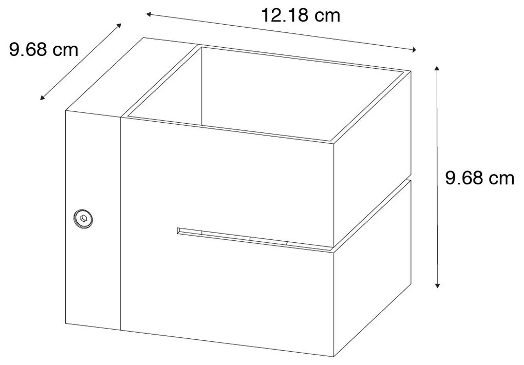 Sada 2 inteligentných nástenných svietidiel tmavá bronz 9,7 cm vrátane WiFi G9 - Transfer Groove