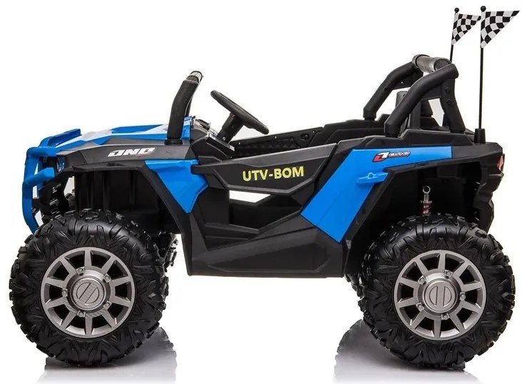 RAMIZ ELEKTRICKÉ AUTÍČKO JEEP JC999 4x4 - NELAKOVANÉ - MODRÉ - MOTOR - 4x45W BATÉRIA 2x12V/7Ah - 2022