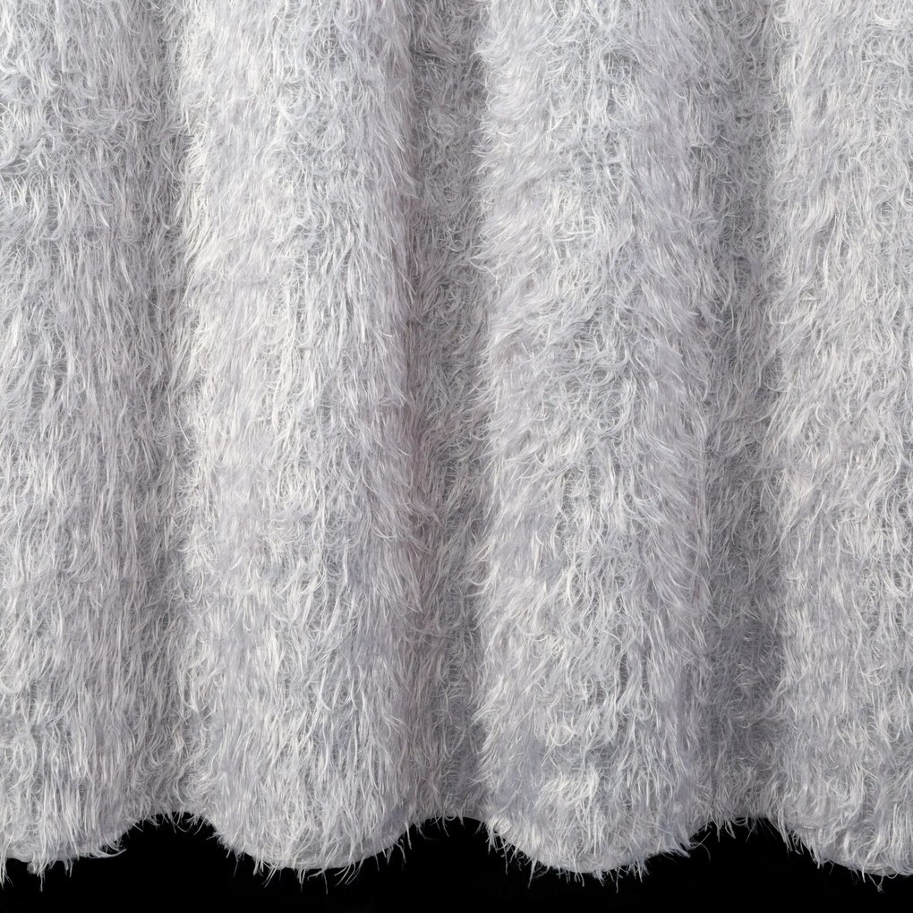 ZÁCLONA NA KRÚŽKOCH MARGARET2 140X250 CM STRIEBORNÁ