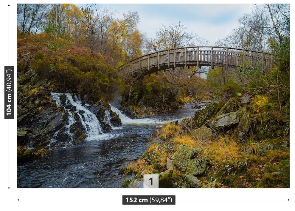 Fototapeta Vliesová Rieka škótsko 104x70 cm