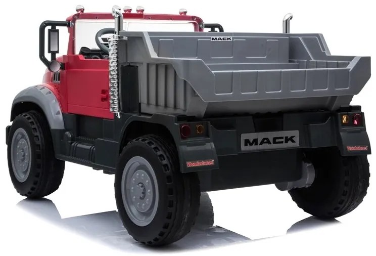 LEAN CARS Elektrické autíčko Mack LB-8822 - červené - 2x45W - 12V7Ah - 2021