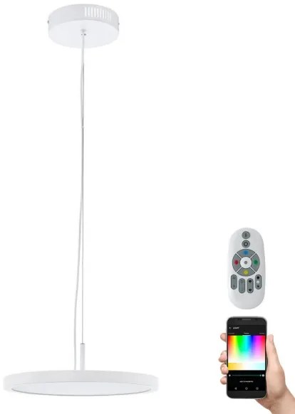 Eglo 33675 - LED RGBW Stmievateľný luster na lanku CERIGNOLA-C LED/21W/230V + DO