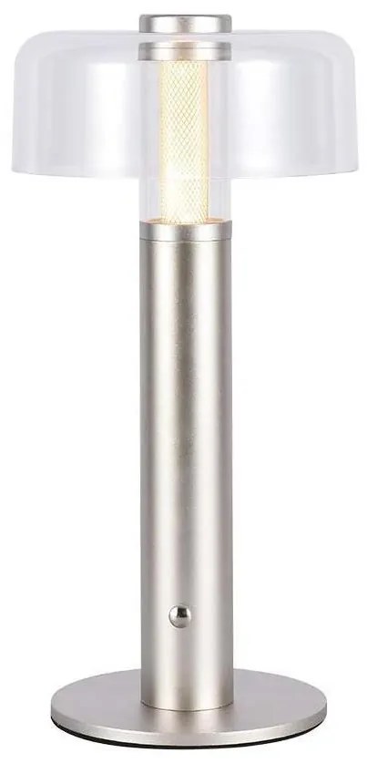 LED Stmievateľná dobíjacia stolná lampa LED/1W/5V 3000K 1800 mAh zlatá