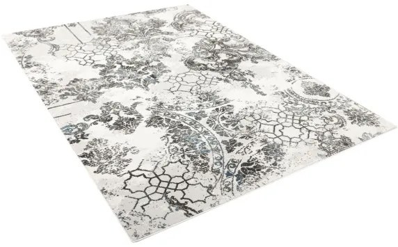 Koberec Argent 14721 U11 ornament modrý / krémový / sivý
