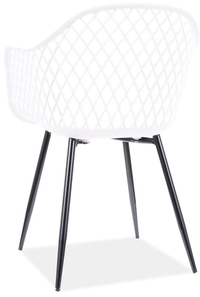 AKCIA Biela plastová stolička CORRAL B II. akosť