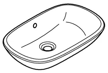 GROHE 39216000 - Umývadlo na dosku EUROSTYLE 500 × 380 mm keramika/biela