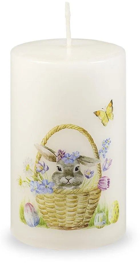 Biela veľkonočná sviečka Unipar Sweet Easter, doba horenia 40 h