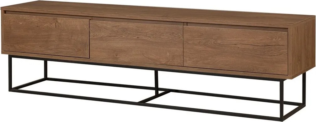 Televízny stolík Milo Walnut and Black II, L