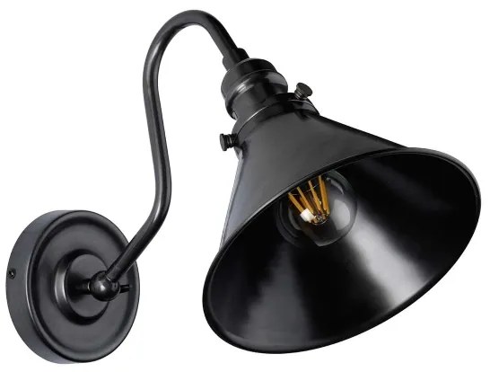 Elstead PV1-OB - Nástenné svietidlo PROVENCE 1xE27/60W/230V čierna