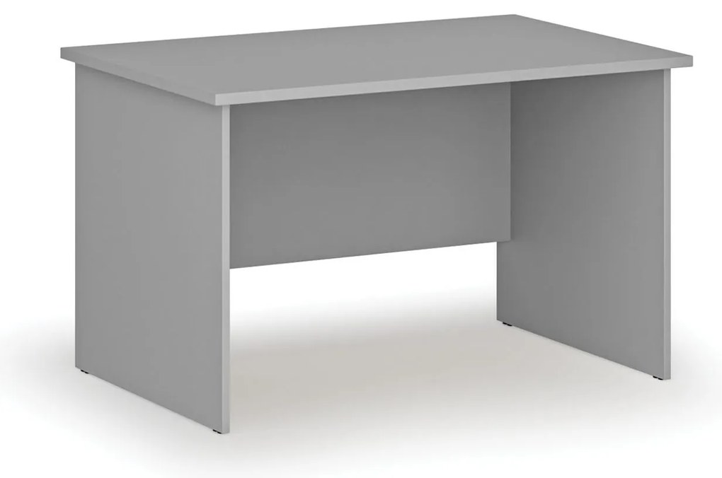Kancelársky písací stôl PRIMO GRAY, 120x80 cm, sivá