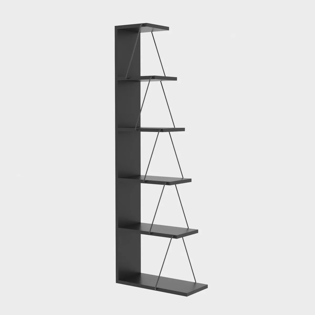Kalune Design Knižnica Tlos antracit