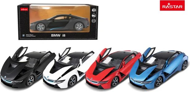 Model auta BMW i8 1:24 RASTAR modré